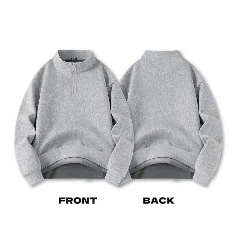 Fingercroxx IT Men's Fleece-Lined Stand-Collar Half-Zip Sweatshirt