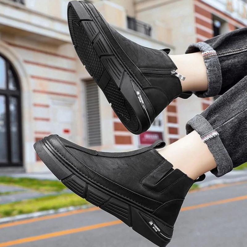 Fashion Outdoor Hiking Boots for Men Retro Non Slip Offers Offer Trendy 2025 Man Shoes Casual Low Price Comfortable Cheap Vintage New