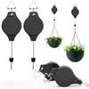 1Pc Retractable Hanging Basket Pull Down Hanger Pulley Garden Baskets Plant Pots Hanging Basin Retractable Hook Greenhouse