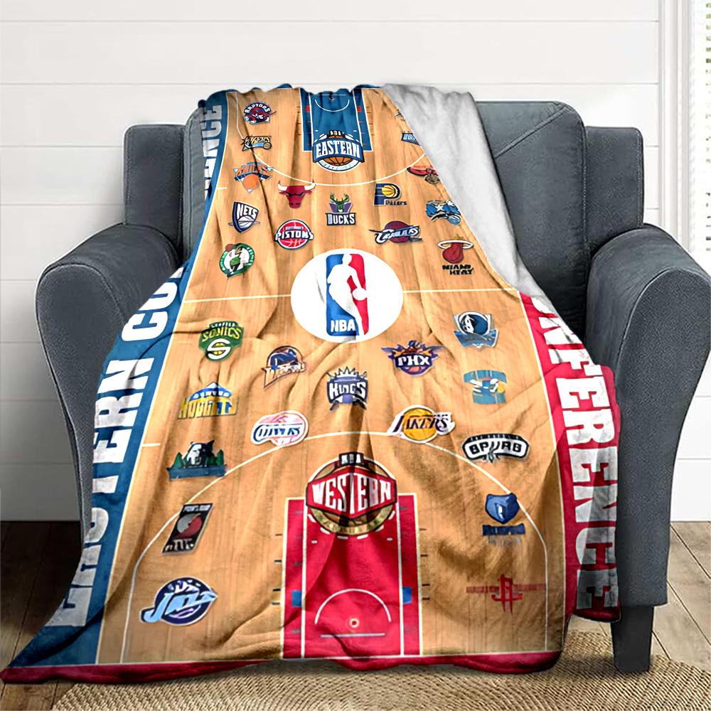 1 шт. Мягкое, приятное для кожи фланелевое одеяло с цифровой печатью на тему баскетбольных команд, разные размеры в наличии для семьи, друзей, на день рождения