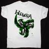 НОВЫЙ Himsa Band Логотип Подарок для фаната Белый Все размеры Футболка KN390 Унисекс Футболка