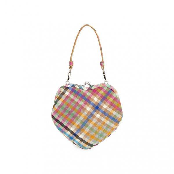 Vivienne WeStWood Women S Chain croSSbody Bag Bell Heart Frame purSe 4b01000cW W