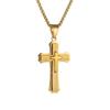 2026 Accessories Men's Trend Pendant Fashion Personality Trendy Men's Three-layer Cross Necklace