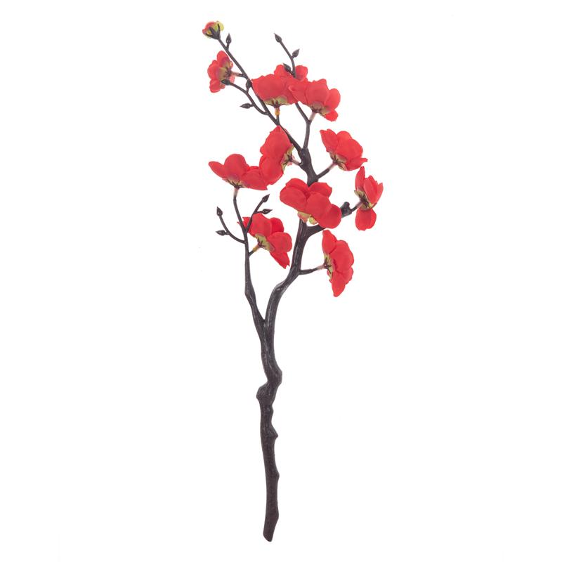 1 шт. Искусственный цветок Ветка цветущей сливы Цветок с эффектом живого прикосновения для стола, свадебного букета, домашнего декора, аксессуары для рождественских венков