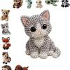 Craft 3D Beaded Animal Kit Animal Shape DIY Bead Craft Kit DIY 3D Beaded Ornament Set  Home Decor