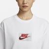 Nike Футболка с коротким рукавом и круглым вырезом Mac Attack Letter Print, повседневная, женская, белая, FN4176-100