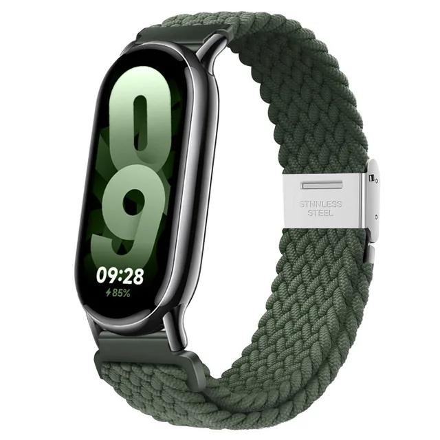 Нейлоновый ремешок для Xiaomi Smart Band 8 9, сменный ремешок для часов, ремень Xiomi Band8, ремешки с металлической пряжкой