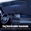 Summer Car Retractable Sunshade Portable Car Sunshade With Sun Protection And Heat Insulation In Front Windshield Rolling Cover