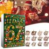 2D, 12-piece Draw Box Christmas Children's Gift, Countdown Calendar