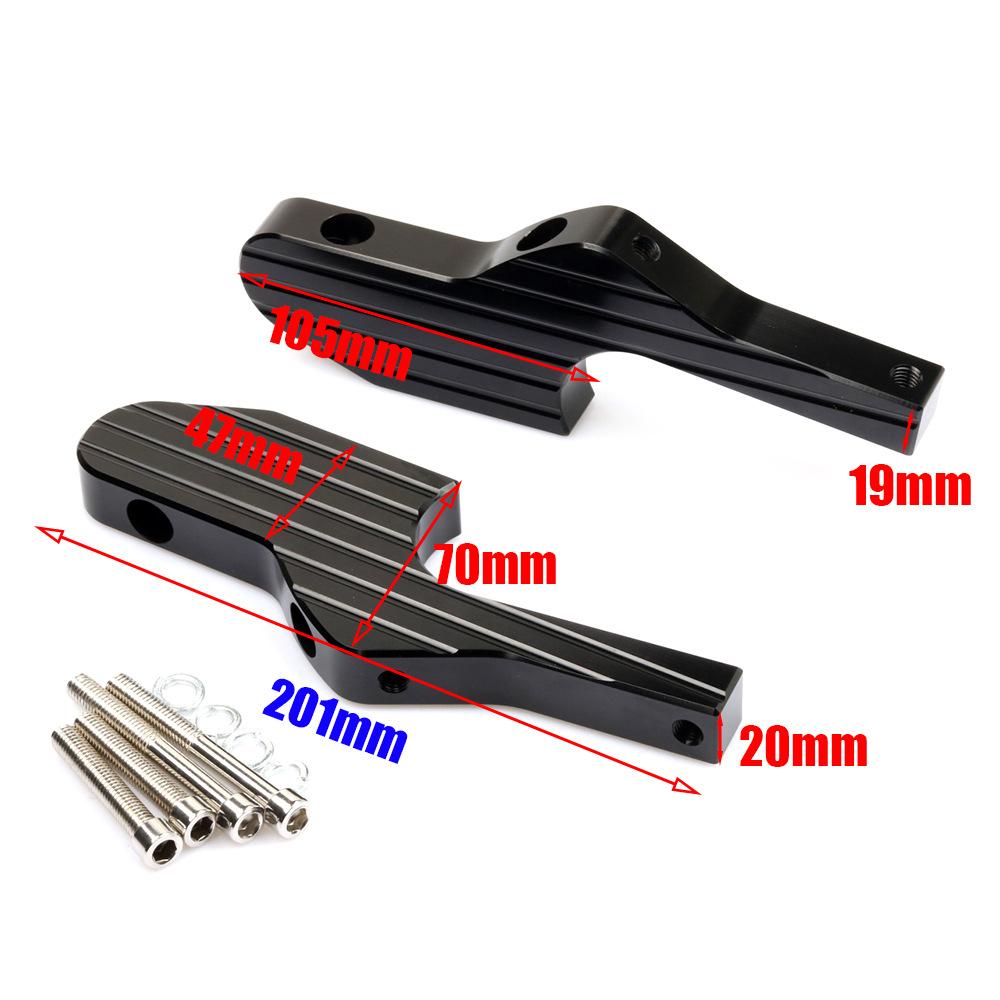 Motorcycle Accessories Passenger Footrests Extensions Foot Rests Pegs Footpegs For Vespa GT GTS 300 GTV 60 125 150 200 250 300IE