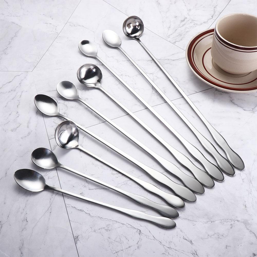 Bartender Coffee Long Handle Ice Cream Cocktail Stirring Tool Bar Spoon Teaspoon Mixing Stirrers