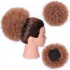 Женская парика с кудрявыми волосами Kinky Curly, синтетическое волокно, короткая кудрявая афро-коса-пучок на резинке, наращивание волос, для вечеринки, на каждый день KTB