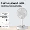 Wireless Folding Fan with Remote Control Strong Airflow Low Noise Energy Saving Rechargeable Adjustable Height Cooling Fan