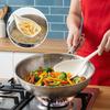 Многофункциональная кулинарная лопатка-ложка для посуды с антипригарным покрытием, термостойкая кухонная утварь с глубокой чашей и мерными отметками для смешивания и подачи