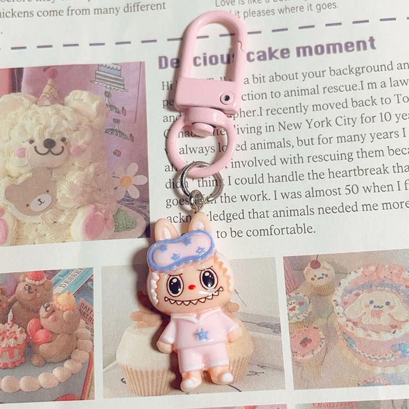 1 шт. Милая маска для глаз пижама брелок мультфильм монстры телефон кулон наушники чехол подвеска сумка Декор автомобильный брелок