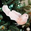 Подвеска с имитацией птицы, рождественская елка, подвесное украшение из пенопласта, перо птицы для праздничного украшения дома