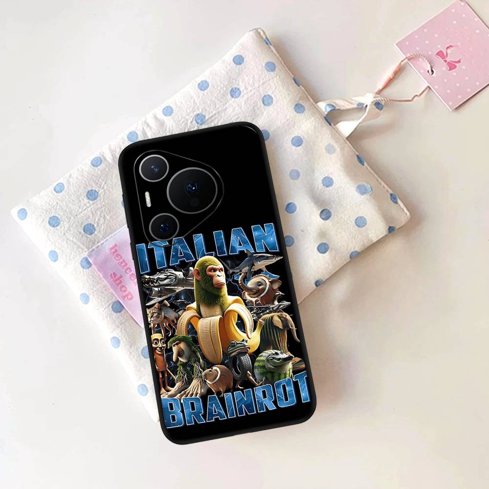 I-ITALIANS B-Brainrot Creative Animal Phone Case For Huawei P 8 9 10 20 30 40 50 Pro Lite Psmart Honor 10 Lite 70 Mate 20lite