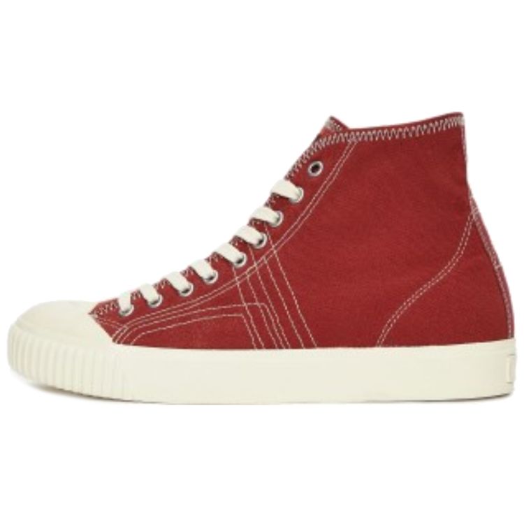 ONITSUKA TIGER OK Basketball MT Canvas Wrap Non-Slip Waterproof High-Top Sneakers Unisex Sneakers Brick-Red 1183A203-600