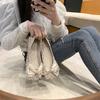 Fashion Square Toe Ladies Footwear Pearl With Bow Slip-on Women's Flat Shoes Spring Comfortable Elegant High Quality Fashion Shoe Sale