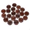 20 шт. винтажные круглые полые деревянные пуговицы с 2 отверстиями для пришивания украшения одежды 23 мм