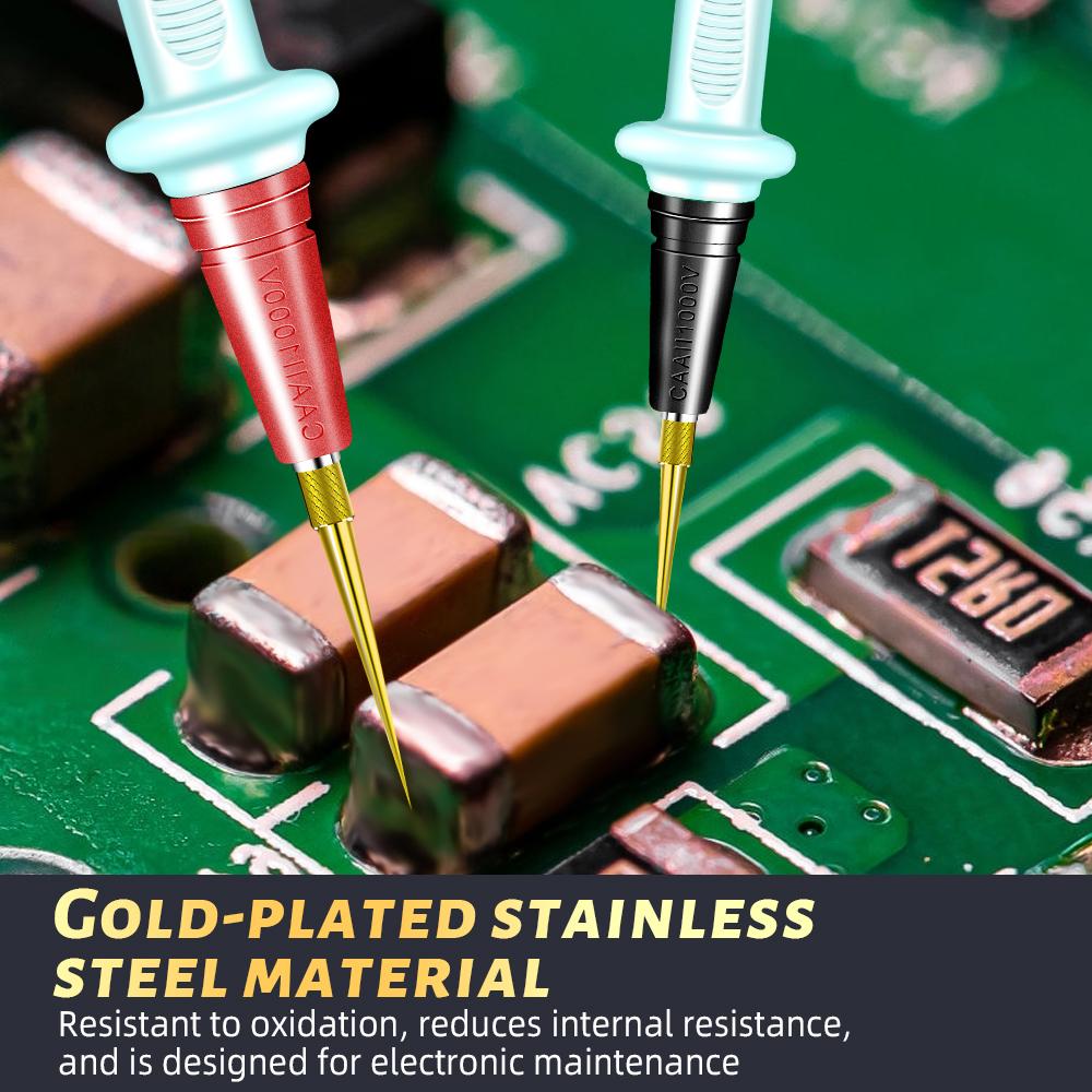 1000 В 20 А позолоченная ручка-мультиметр силиконовая антифриз термостойкая тестовая ручка съемная головка из нержавеющей стали для тестера