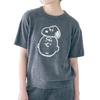 PEANUTS Snoopy Pajamas Fluffy Short Sleeve Room Wear Setup Compatible Gray LL [Lafuku] Women's