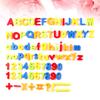 80 шт. магнитные пластиковые диски с вырезами для раннего образования, 26 букв, наклейки для игрушек для детей