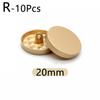 10pcs Shank Sewing Buttons Windbreaker Coat Shirt Button Metal Buttons Round Flat Shape