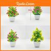 Twenty Five Simulate Roses Flowers Potted Green Plants Indoor Decoration