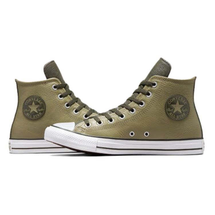 Converse Кроссовки унисекс Chuck Taylor All Star Leather High Mossy Sloth Green A06571C