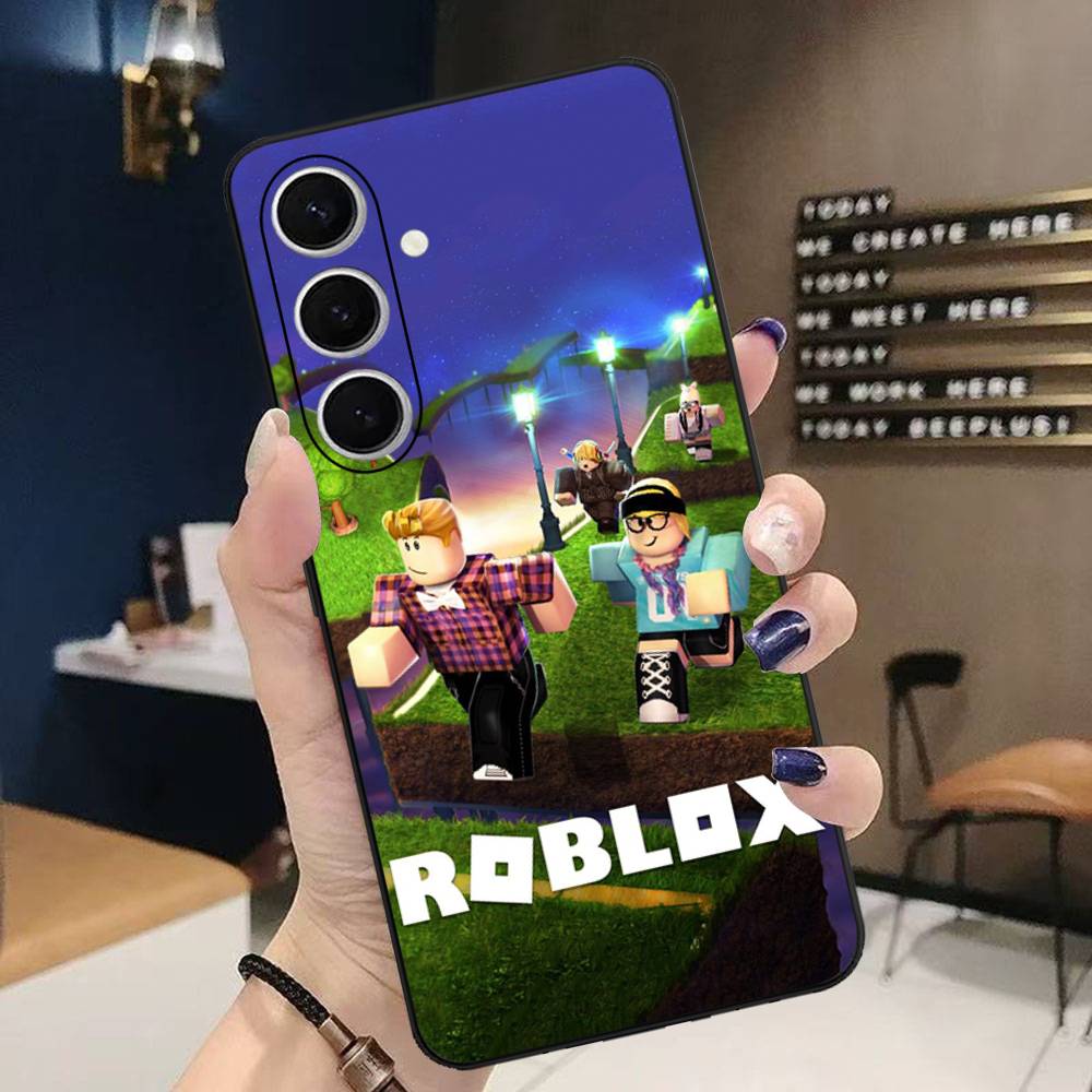 Классическая игра R-R-RobloxeS Чехол для телефона Samsung S 20 21 22 23 Lite Plus Ultra Прозрачный чехол для мобильного телефона Funda
