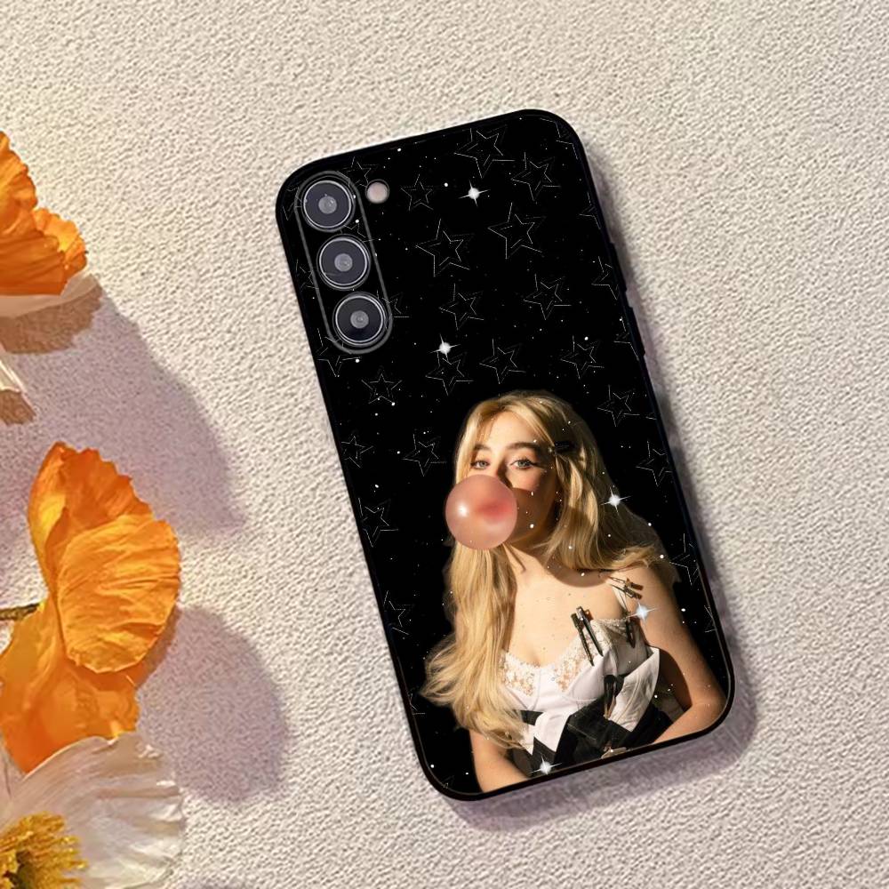 S-Sabrina C-Carpenter Певица Чехол для телефона Для Samsung Galaxy A73,A72,A71,A70,A53,A52,A51,Другие Мягкий черный чехол