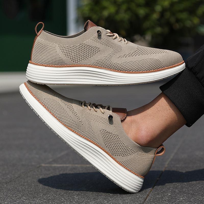 Men'S Vulcanized Shoes Simple And High-Quality Design Breathable Mesh Cool Flat Shoes Outdoor Activities Daily Hiking Men Shoes