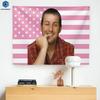 Гобелен Адам Сэндлер Разные размеры HD Печать Розовый Американский флаг Любимая знаменитость Мягкий полиэстер Декор стены спальни Подарок подростку