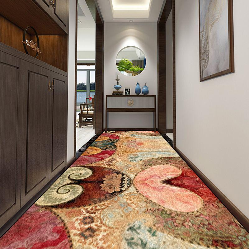 Retro Morocco Corridor Carpet Living Room Customizable Home Hallway Area Rugs Washable Porch Entry Non-slip Doormat Tapis Salon
