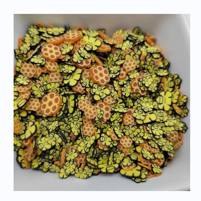 Polymer Clay Honeycomb Slice Bee Sprinkle for Kids Diy Craft Clay Nail Art Scrapbook Decoration