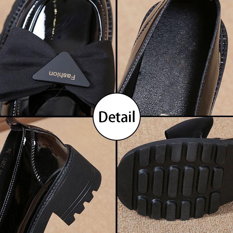 Женские туфли-лодочки с завязками-бабочками, круглым носком и квадратным каблуком, женские туфли-лоферы, женские туфли на высоком каблуке, классические повседневные туфли-лодочки