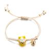 Lucky Cat Bracelet Hand Woven Feng Shui Lucky Charm Ceramic Cat Maneki Neko Lucky Wealth Bracelet Be