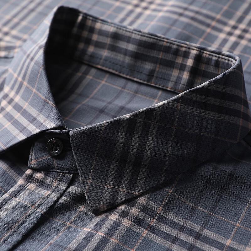 Мужская клетчатая рубашка с длинным рукавом в стиле business casual от Hengyuanxiang
