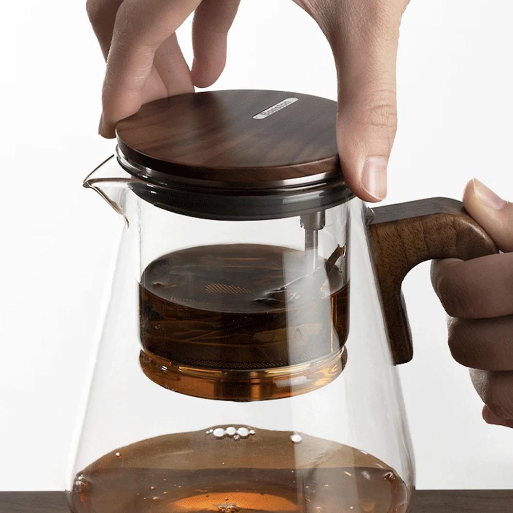 Чайник Bonston из термостойкого стекла, магнитный выключатель, 27 унций