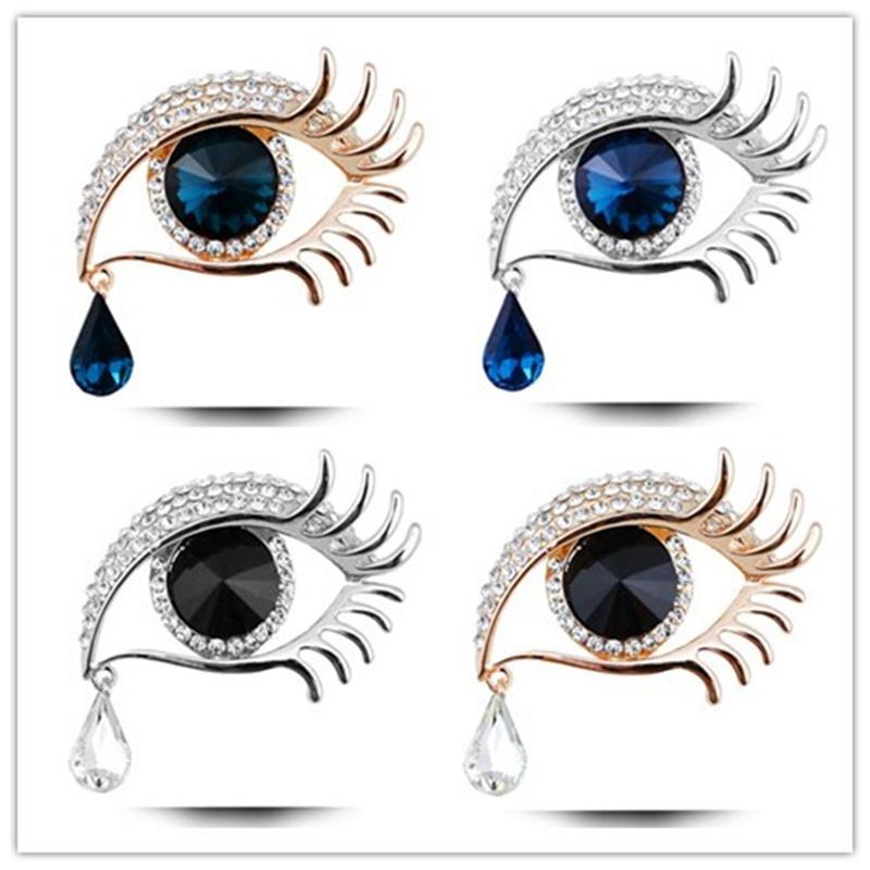 Дизайн "Ангельские слезы" Брошь Кристальная подвеска Значок Брошь Зажим для шарфа Декор Капля KTJ