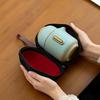 Китайский дорожный чайный сервиз кунг-фу, керамический портативный чайник, фарфоровый чайный сервиз, гайваньские чайные чашки для чайной церемонии, чайник с дорожной сумкой