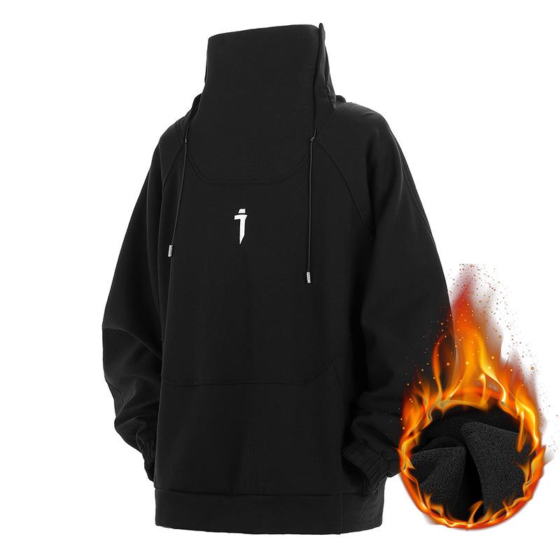 Мужская толстовка с капюшоном Y2K Techwear для рыбалки и защиты от солнца с длинным рукавом