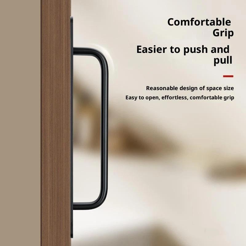 Ручки из алюминиевого сплава без сверления, ручки-наклейки для раздвижных стеклянных дверей, окон, ящиков, шкафов, для ванной комнаты