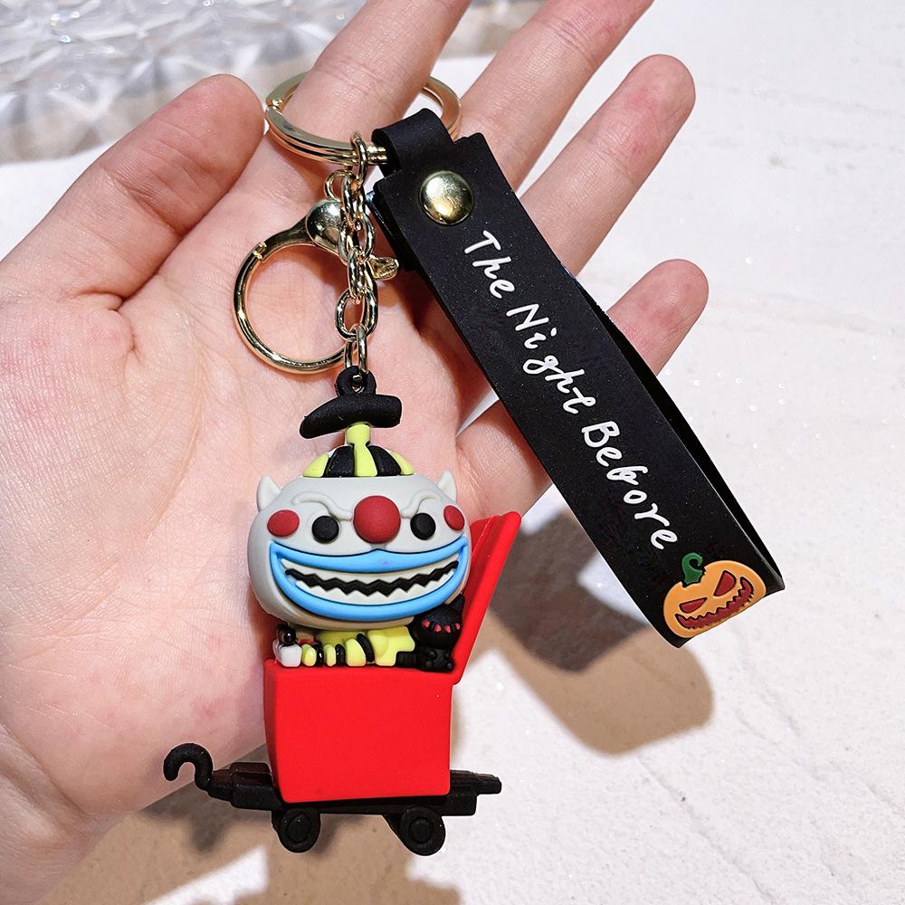 New The Nightmare Before Christmas Keychain Bag Pendant Jack Skellington Sally Action Figures Keyring