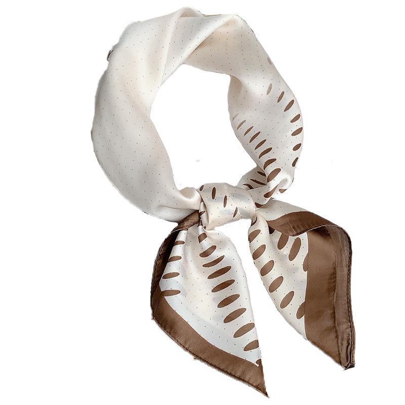 2024 New 70 CM Silk Shirt Decoration Small Square Scarf Fashionable And Versatile Commuting Scarf Neck Protection Scarf