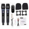 Wireless Microphone System Receiver with Handheld Mic UHF Anti-Howling and Reverberation Function