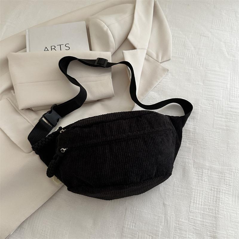 Однотонная простая наплечная сумка-мессенджер, новая нишевая универсальная повседневная сумка, нагрудная сумка, поясная сумка