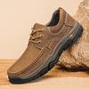 Высококачественные уличные кроссовки Натуральная кожа Мужская повседневная обувь Уличная обувь для мужчин для пешего туризма Нескользящая мужская обувь для трекинга Плоская подошва
