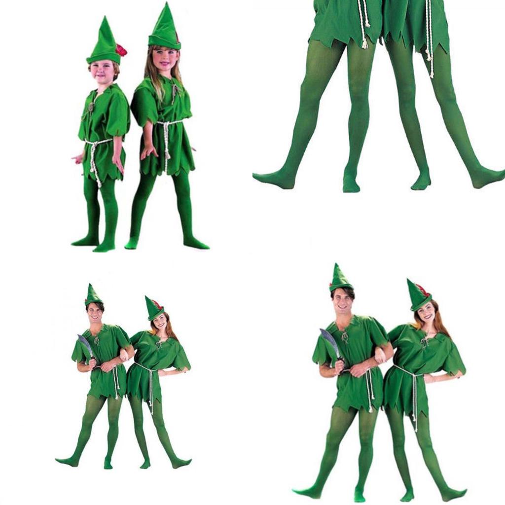 Костюм Питера Пэна и Робин Гуда премиального качества для мужчин и женщин, унисекс, для вечеринок